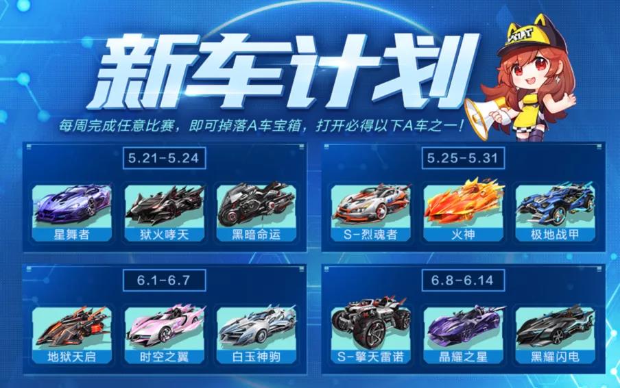 QQ飞车手游新车计划活动详解