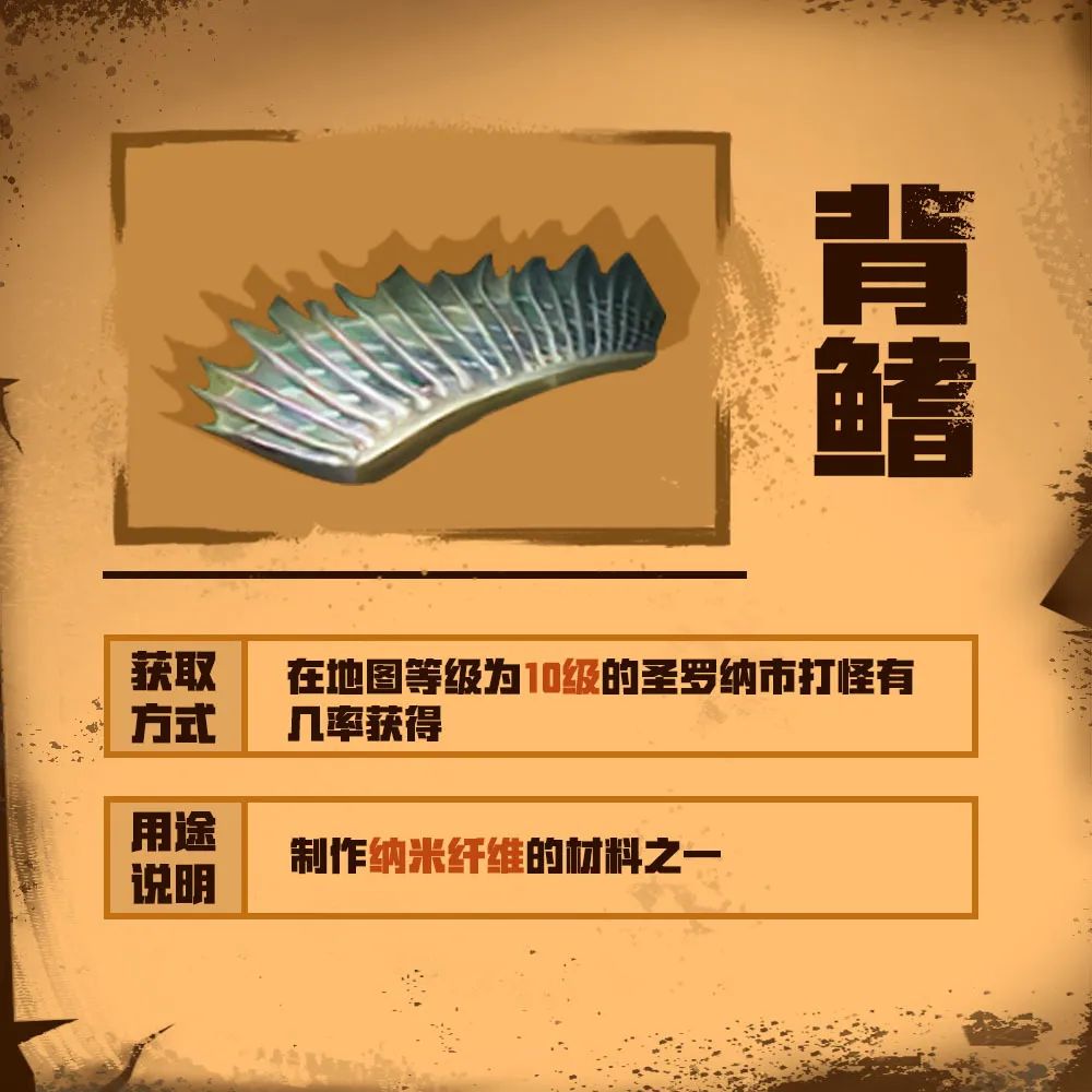 明日之后背鳍获得方式