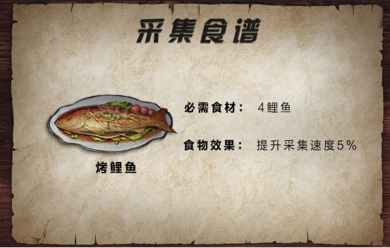 明日之后采集速度加成食谱