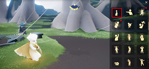 光遇冥想的动作在哪里