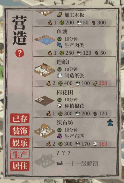江南百景图织布坊多少级解锁