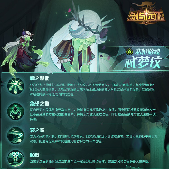 剑与远征忒萝玟技能介绍