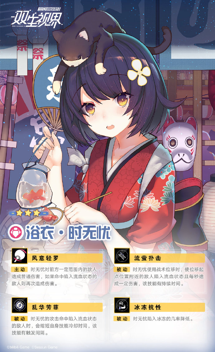 双生视界【浴衣·时无忧】角色介绍