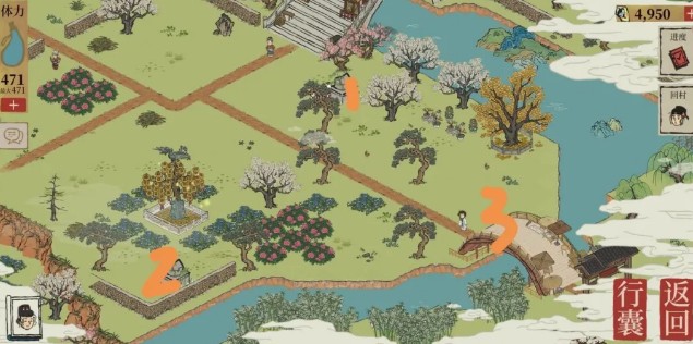 江南百景图桃花村NPC和道具位置大全