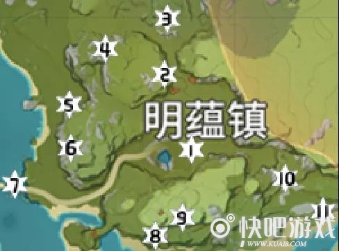 原神明蕴镇岩神瞳位置汇总