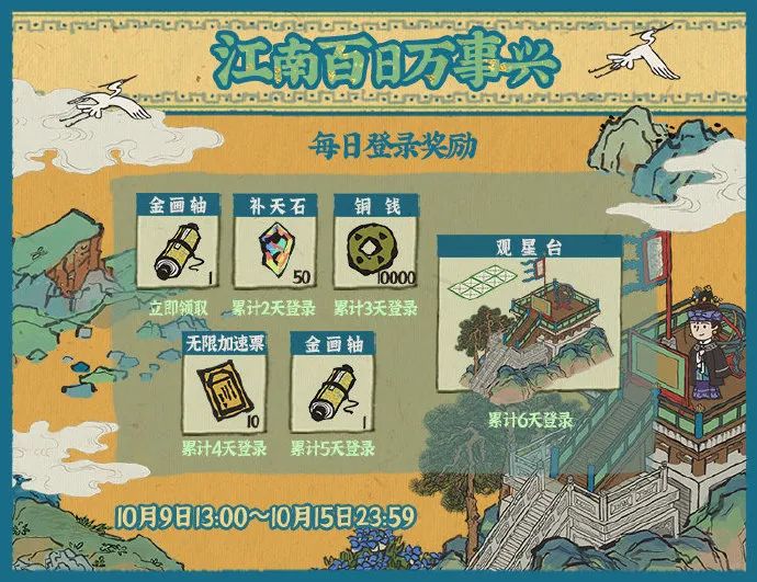 江南百景图百日万事兴登录奖励
