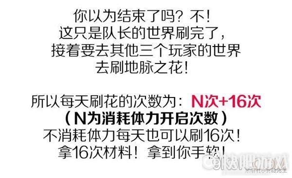 原神地脉之花速刷材料攻略