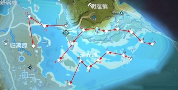 原神第二日陨星碎屑位置大全