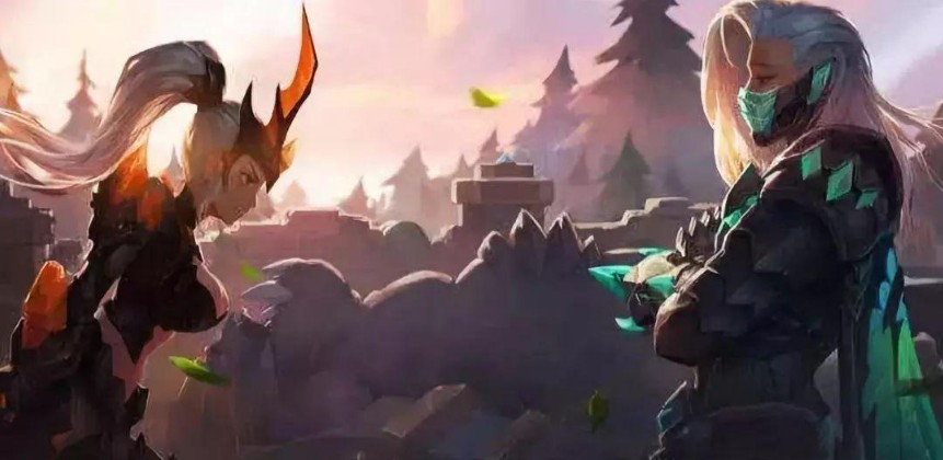 王者荣耀花木兰x兰陵王情人节特工皮肤设计稿曝光