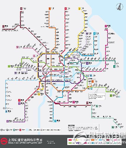 上海地铁线路图2015