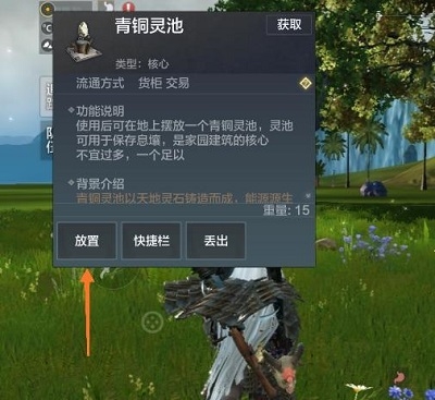 妄想山海青铜灵池怎么放
