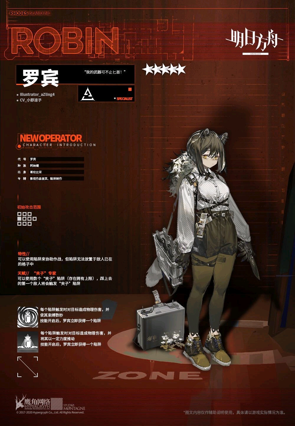 明日方舟罗宾是谁
