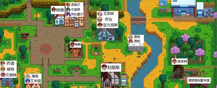 星露谷物语npc位置