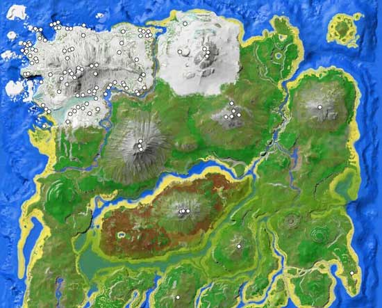 方舟生存进化水晶分布