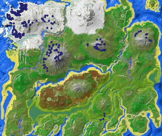 方舟生存进化黑曜石分布