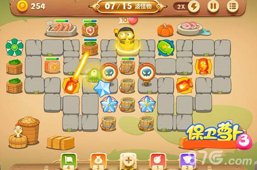 保卫萝卜3集市56关2