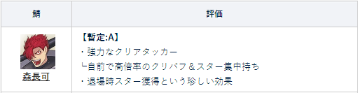 FGO森长可节奏榜评分