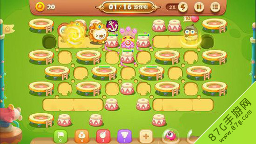 保卫萝卜3游乐场39关战斗截图1