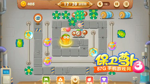 保卫萝卜3工厂第37关图文攻略3