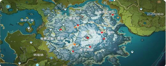 原神8块雪山石碑位置在哪