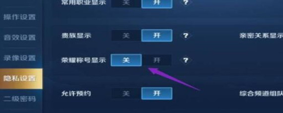 王者荣耀怎么取消展示称号