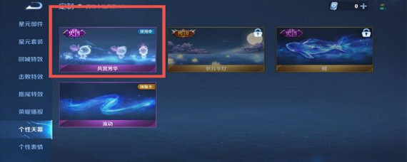 王者荣耀芳华天幕是什么东西