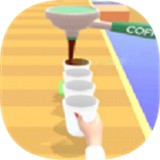 咖啡杯堆叠3D
