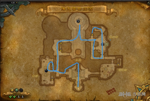 魔兽世界维克雷斯庄园路线图片2