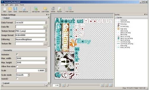 TexturePacker图片打包工具